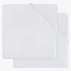 Jollein Formsyet Lagen 2-pak Bomuld 40 x 80 cm, Hvid