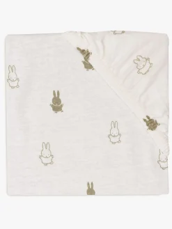 Jollein Happy Miffy Puslepudebetræk 50x70cm, Olive Green