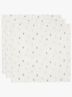 Jollein Happy Miffy Tæppe/ Stofble i Musselin 3-pak, Olive Green
