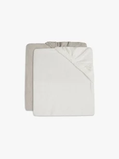 Jollein Puslepudebetræk 50x70 Cm 2-Pak, Ivory/Nougat