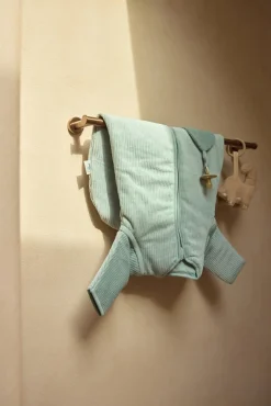 Jollein Sovepose med Aftagelig Ærmer Rundt 90 cm, Rib Sea Green