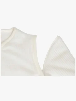 Jollein Sovepose med Aftagelig Ærmer Rund 60 cm, Rib Ivory