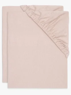 Jollein Stræklagen 2-pak Bomuldsstretch 60x120, Wild Rose