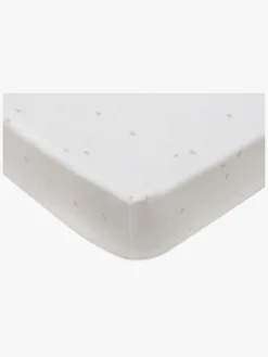 Jollein Stræklagen Twinkling 70/75x140/150, Off white/Wild Rose