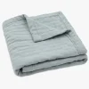 Jollein Tæppe Jaquar Muslin, Sea Green