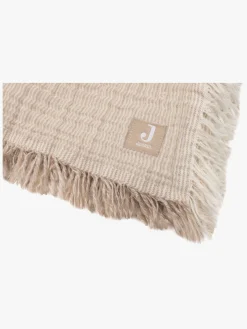 Jollein Tæppe/ Stofble i Musselin Fringe, Biscuit
