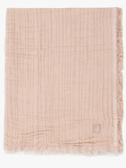 Jollein Tæppe/ Stofble i Musselin Fringe, Moonstone/Ivory