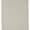 Jollein Tæppe/ Stofble i Musselin Fringe, Olive Green/Ivory