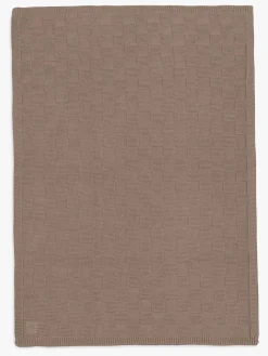 Jollein Tæppe 75x100 cm Box Knit, Milky Coffee