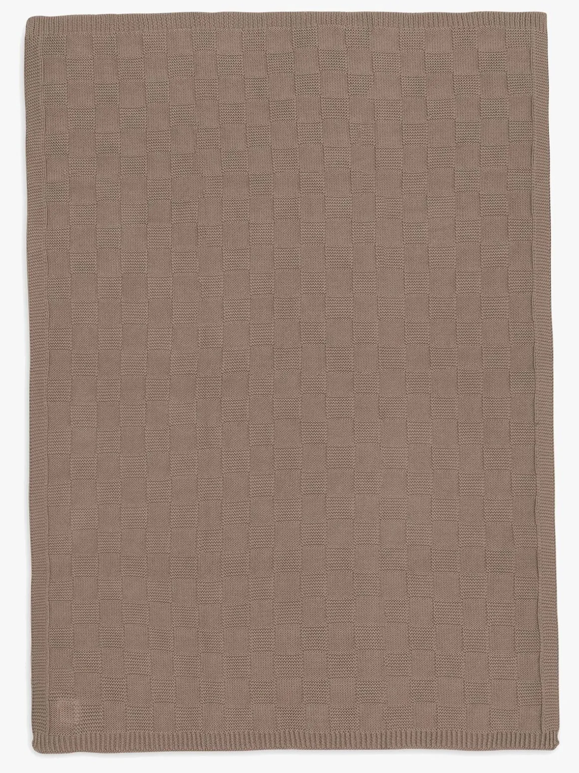 Jollein Tæppe 75x100 cm Box Knit, Milky Coffee