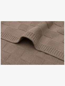 Jollein Tæppe 75x100 cm Box Knit, Milky Coffee