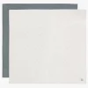 Jollein Tæpper/ Stofbleer i Musselin Twinkling 2-pak, Off white/Sea green