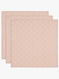 Jollein Tæpper/ Stofbleer i Musselin Miffy 3-pak, Wild Rose