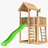 Jungle Gym Mansion Legetårn med Grøn Rutsjebane