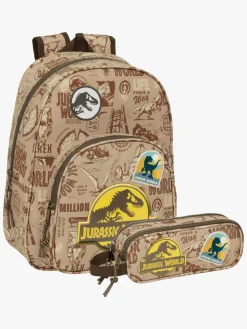 Jurassic World Rygsæk 9L & Penalhus, Sand