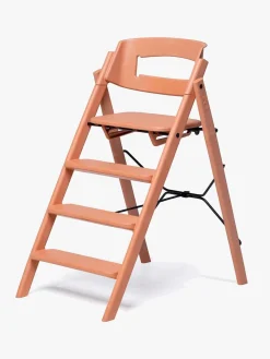 KAOS Klapp Højstol Recycled inkl. Beskyttelsesbøjle & Bakke, Terracotta Pink/Desert Sand