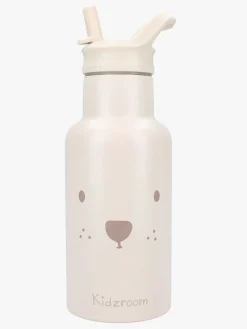 Kidzroom Beary Excited  Rustfrit stål Drikkedunk 350ml, Beige