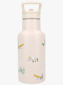 Kidzroom Stainless Steel Drikkedunk 350 ml Small Talk, Beige