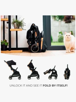 Kinderkraft APINO Klapvogn, Raven Black