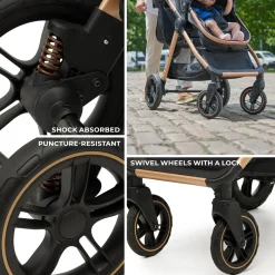 Kinderkraft ESME 2-in-1 Duovogn, Pure Black