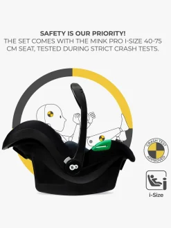 Kinderkraft ESME PRO 3-in-1 Duovogn Travelsystem, Pure Black