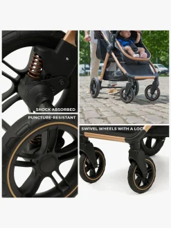 Kinderkraft ESME PRO 3-in-1 Duovogn Travelsystem, Sand Beige