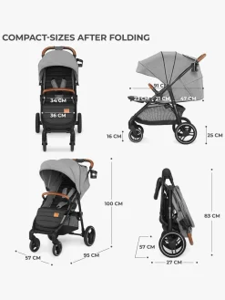 Kinderkraft GRANDE PLUS Klapvogn, Pink