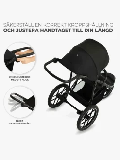 Kinderkraft HELSI 2 Terrænvogn, Black