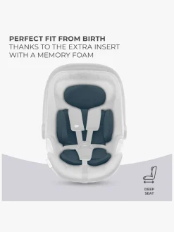 Kinderkraft I-CARE i-Size Autostol Baby, Graphite Black