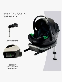 Kinderkraft I-CARE i-Size Autostol Baby, Graphite Black
