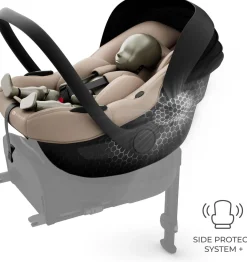 Kinderkraft I-LITE Autostol Baby inkl. ENDURA SAFE FX Base, Beige