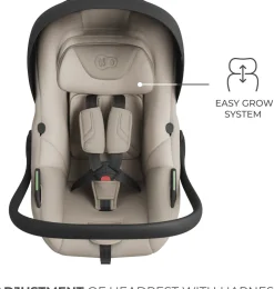 Kinderkraft I-LITE Autostol Baby inkl. ENDURA SAFE FX Base, Beige