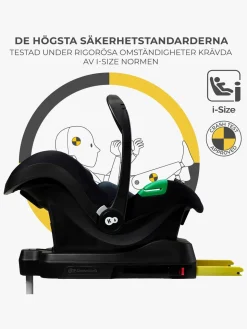 Kinderkraft MINK PRO i-Size Autostol Baby inkl MINK FX Base, Black