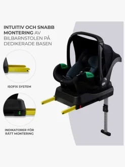 Kinderkraft MINK PRO i-Size Autostol Baby inkl MINK FX Base, Black