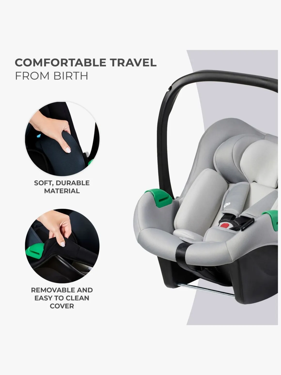 Kinderkraft MINK PRO i-Size Autostol Baby, Grey