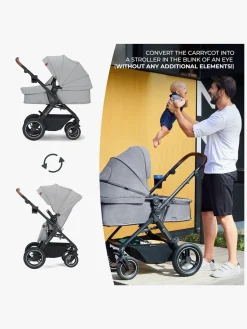 Kinderkraft Multifunctional 3-in-1 B-Tour Mink Pro Kombivogn, Dark Grey