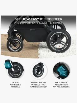 Kinderkraft Multifunctional 3-in-1 B-Tour Mink Pro Kombivogn, Black