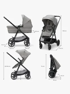 Kinderkraft NEWLY Mink Pro Kombivogn 4-i-1, Moonlight Grey