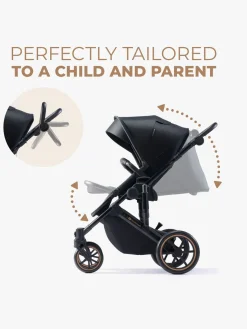 Kinderkraft PRIME 2 3-in-1 Duovogn Travelsystem inkl. Mink Pro, Venezian Black
