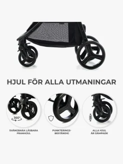 Kinderkraft RINE Klapvogn, Classic Black