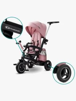 Kinderkraft Trehjulet Cykel Easytwist, Lyserød