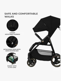 Kinderkraft Trig 3 Klapvogn, Onyx Black
