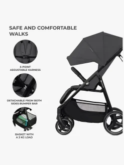Kinderkraft Trig 3 Klapvogn, Granite Grey