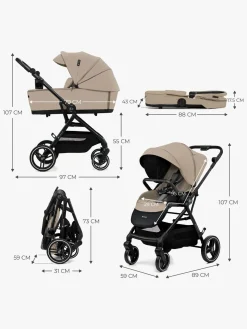 Kinderkraft YOXI 2-in-1 Duovogn, Sand Beige