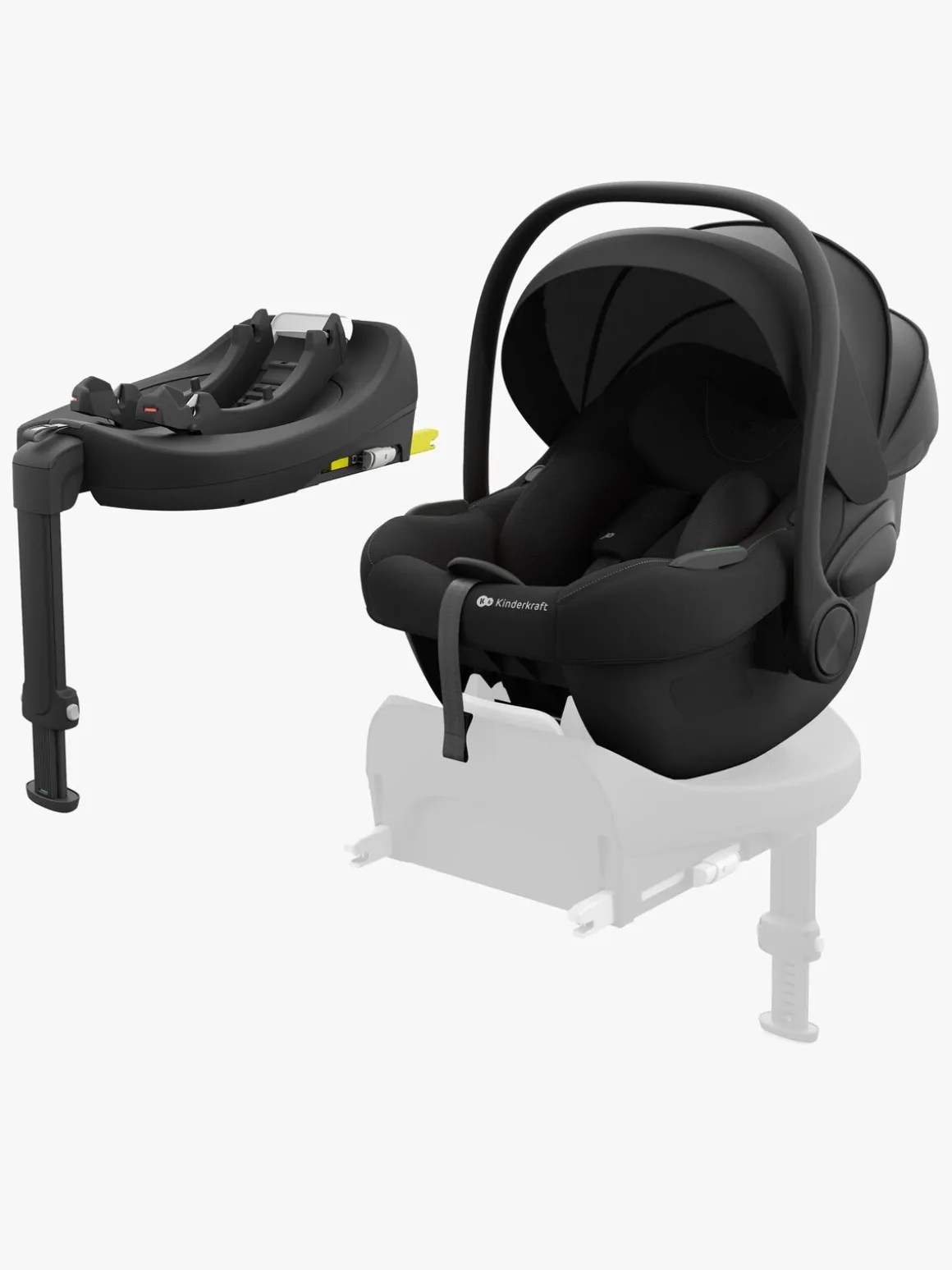 Kinderkraft I-LITE Autostol Baby inkl. Base, Graphite Black