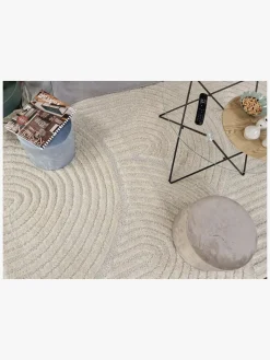 KMCarpets Doria Zen Gulvtæppe 120x170, Hvid