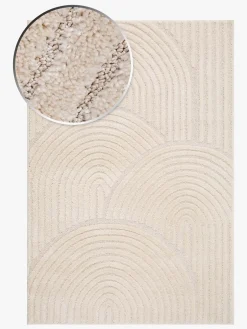 KMCarpets Doria Zen Gulvtæppe 120x170, Hvid