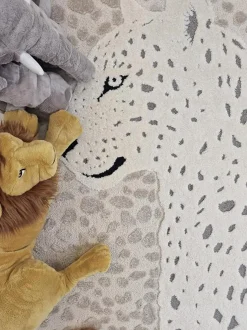 KMCarpets Gulvtæppe Leopard 120x170, Creme