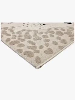 KMCarpets Gulvtæppe Leopard 80x150, Creme