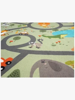 KMCarpets Gulvtæppe Play Animal 120x160, Grøn